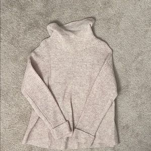 Free People Blush Waffle Wool Sweater Small
